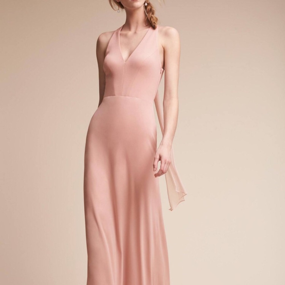 Anthropologie Elegant Blush Dress